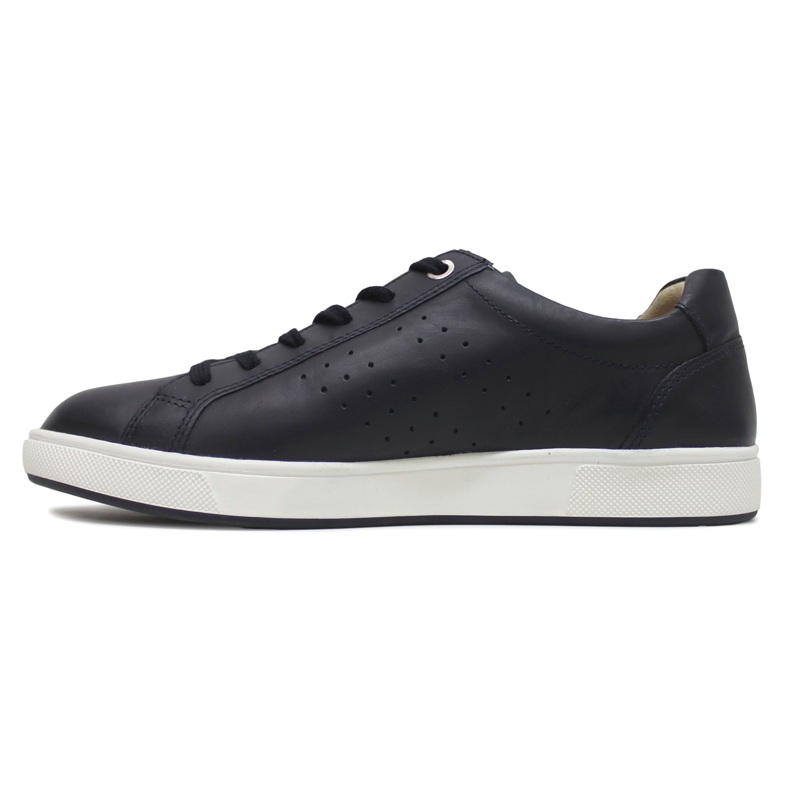 Mephisto Nikita Leather Womens Sneakers#color_navy