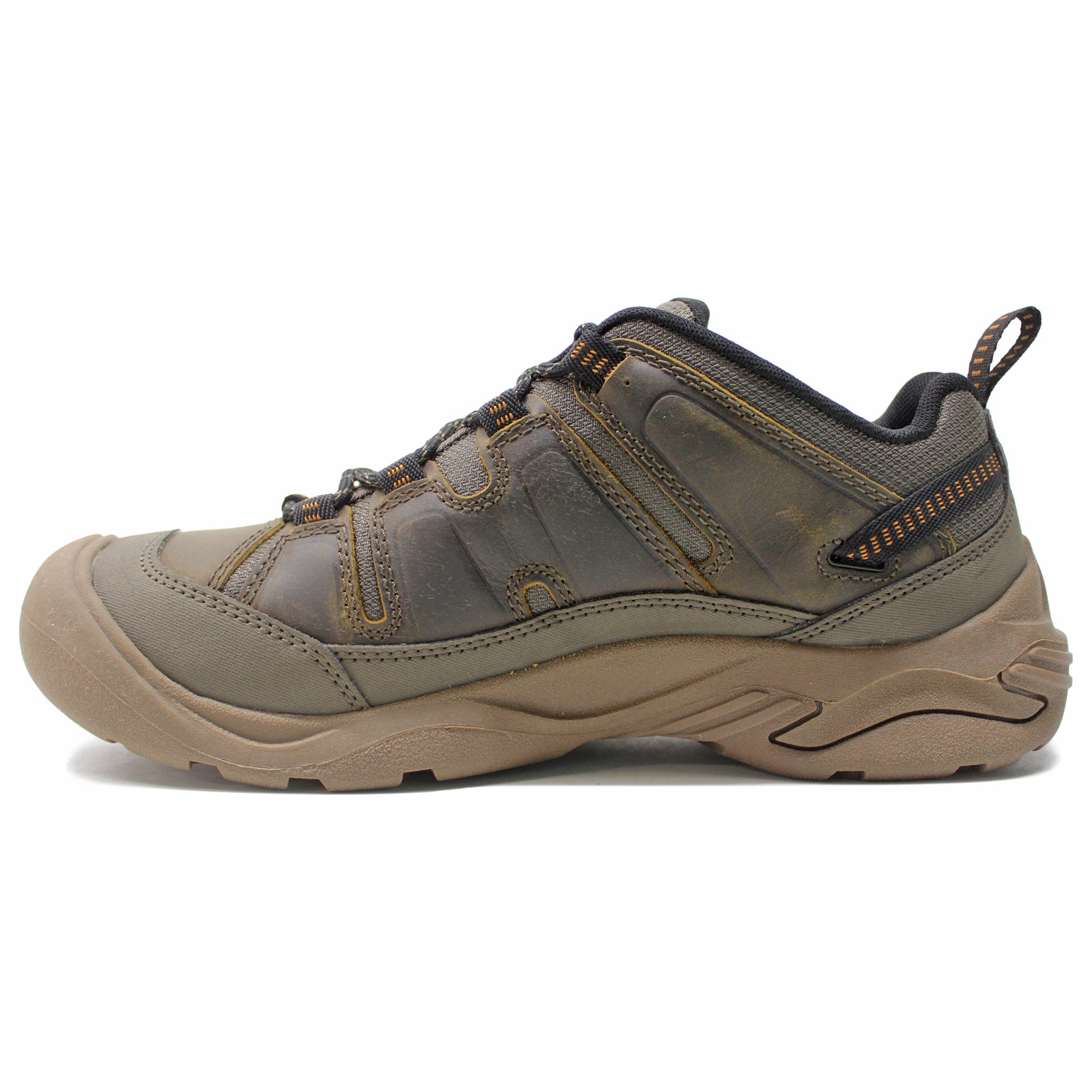 Keen Circadia Leather Textile Mens Trainers#color_canteen curry