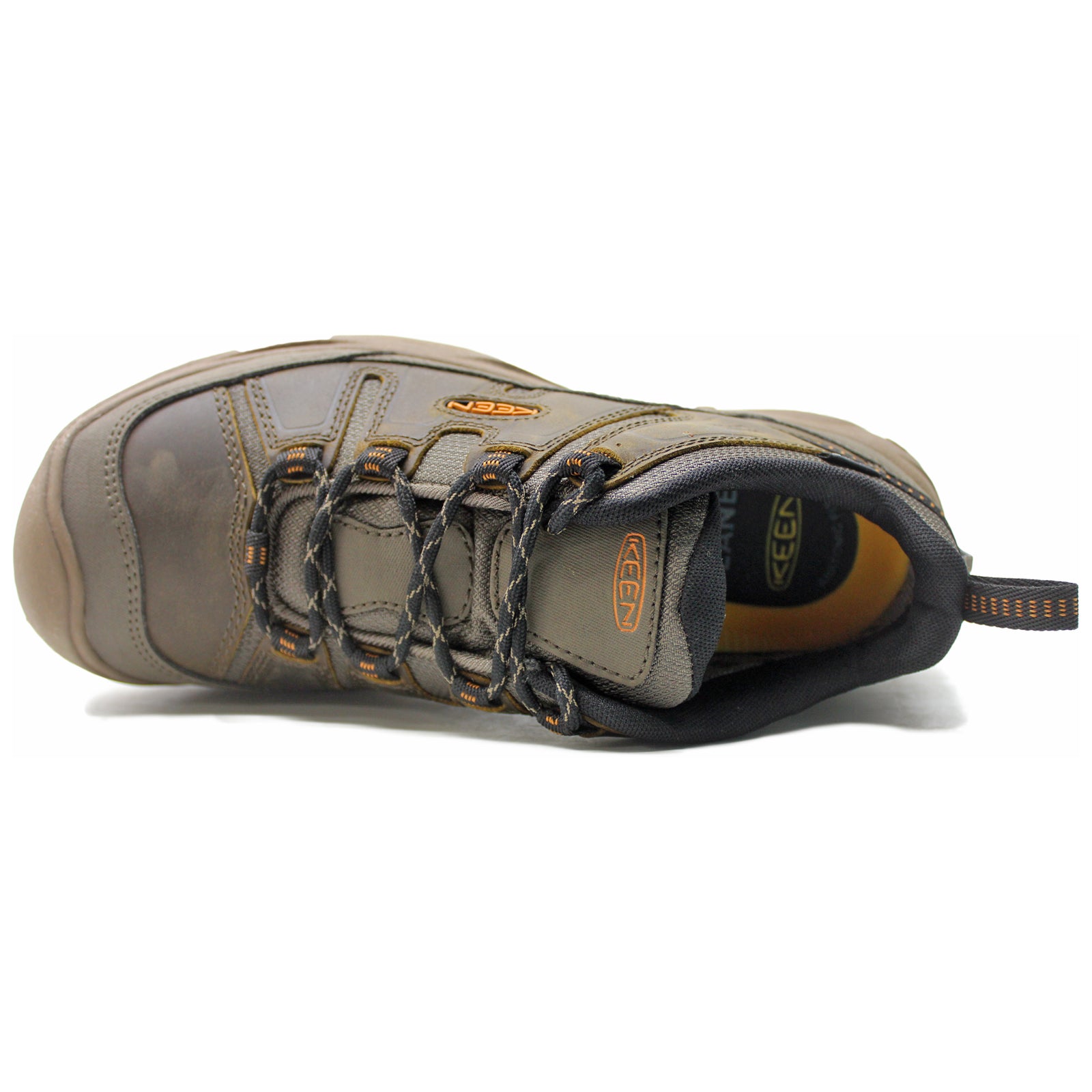 Keen Circadia Leather Textile Mens Trainers#color_canteen curry