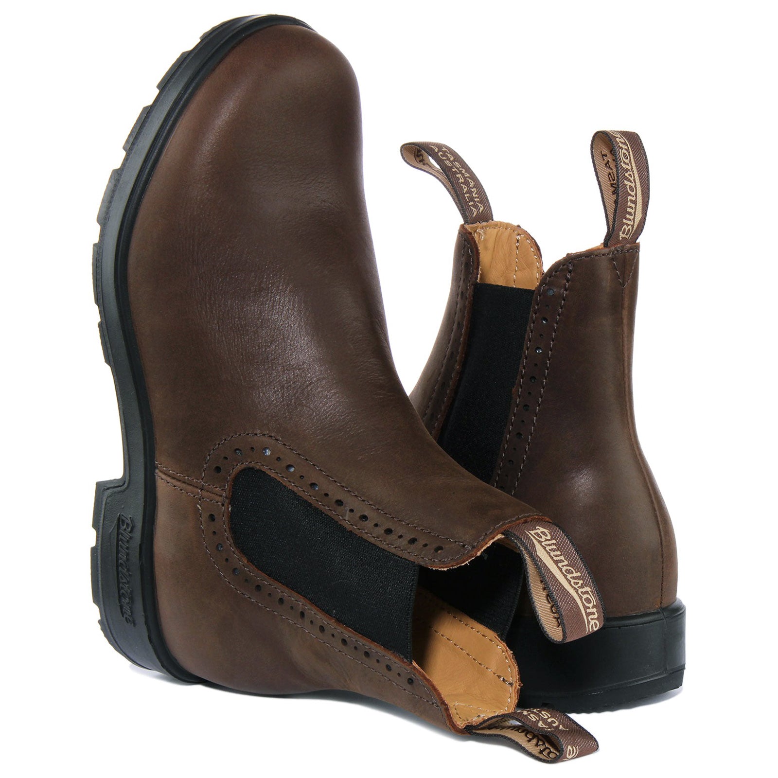 Blundstone 2151 Water-Resistant Leather Unisex Chelsea Boots#color_antique brown