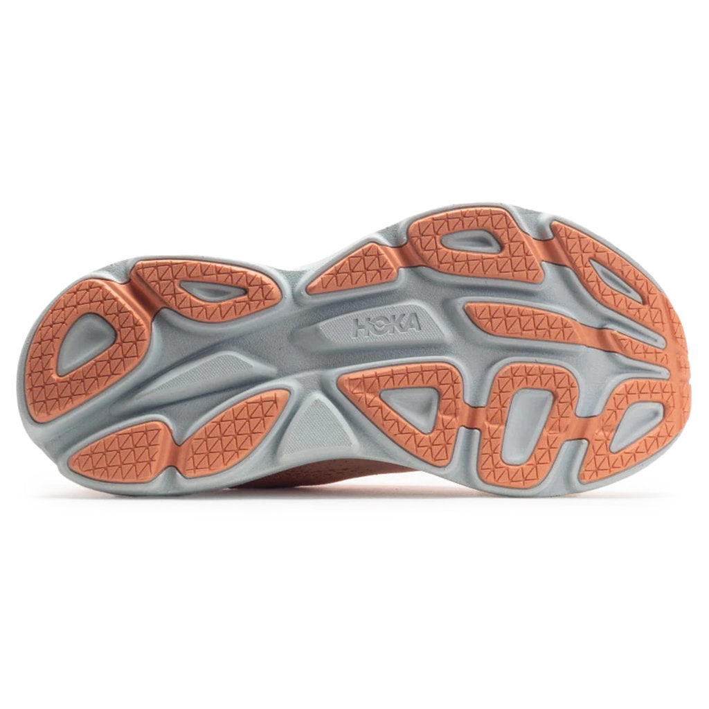 Hoka One One Bondi 8 Textile Womens Sneakers#color_shell coral peach parfait