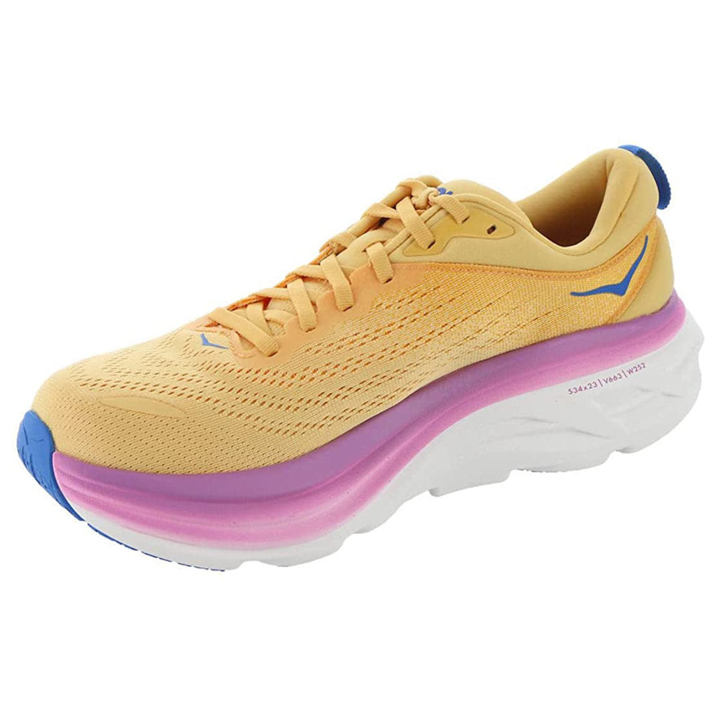 Hoka One One Bondi 8 Textile Womens Sneakers#color_impala cyclamen