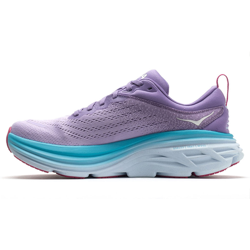 Hoka One One Bondi 8 Textile Womens Sneakers#color_chalk violet pastel lilac