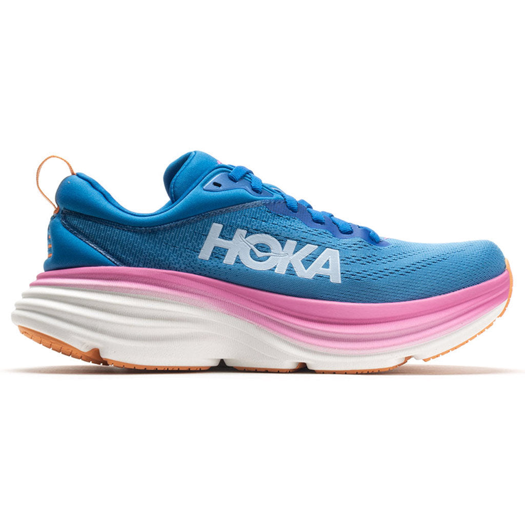 Hoka One One Bondi 8 Textile Womens Sneakers#color_coastal sky all aboard