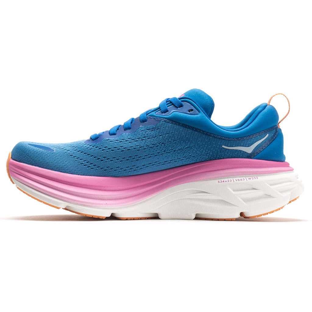 Hoka One One Bondi 8 Textile Womens Sneakers#color_coastal sky all aboard