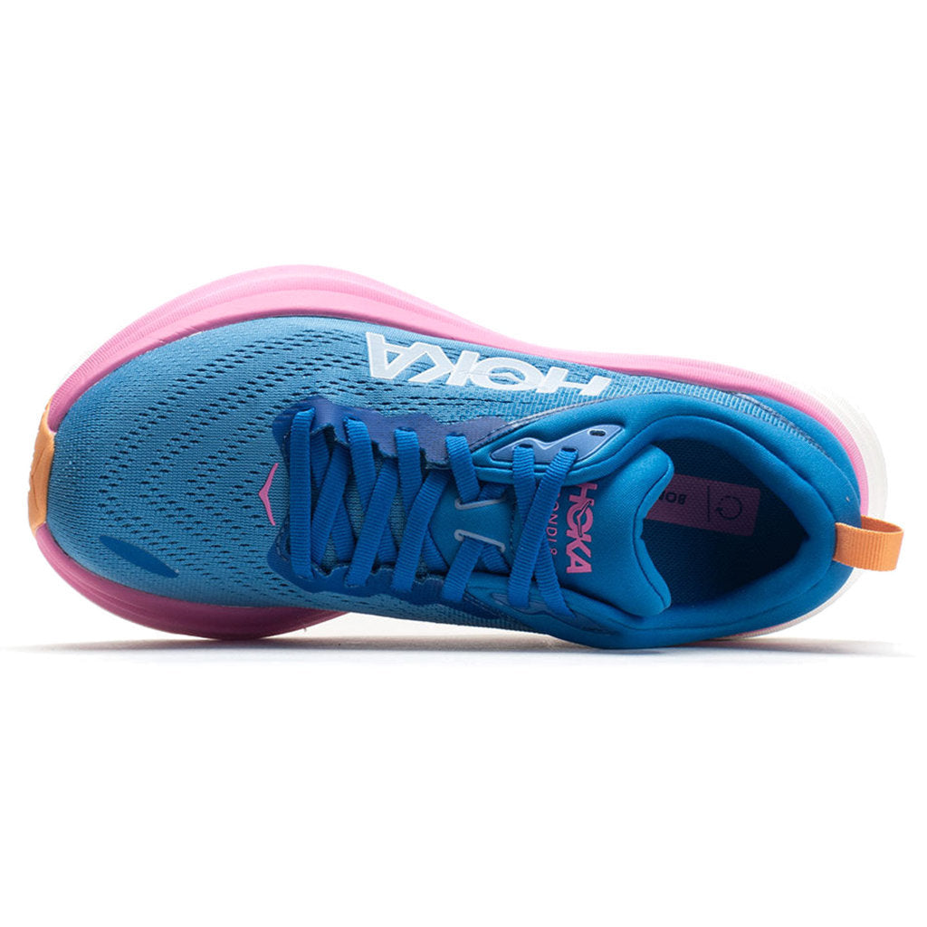 Hoka One One Bondi 8 Textile Womens Sneakers#color_coastal sky all aboard