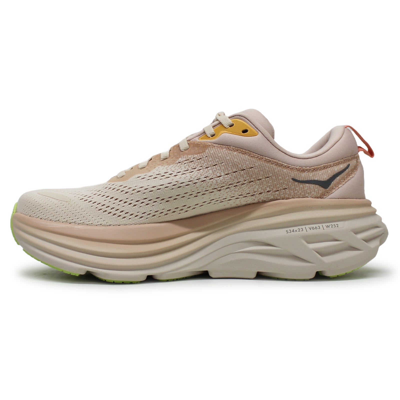 Hoka Bondi 8 Textile Women's Running Shoes#color_cream vanilla
