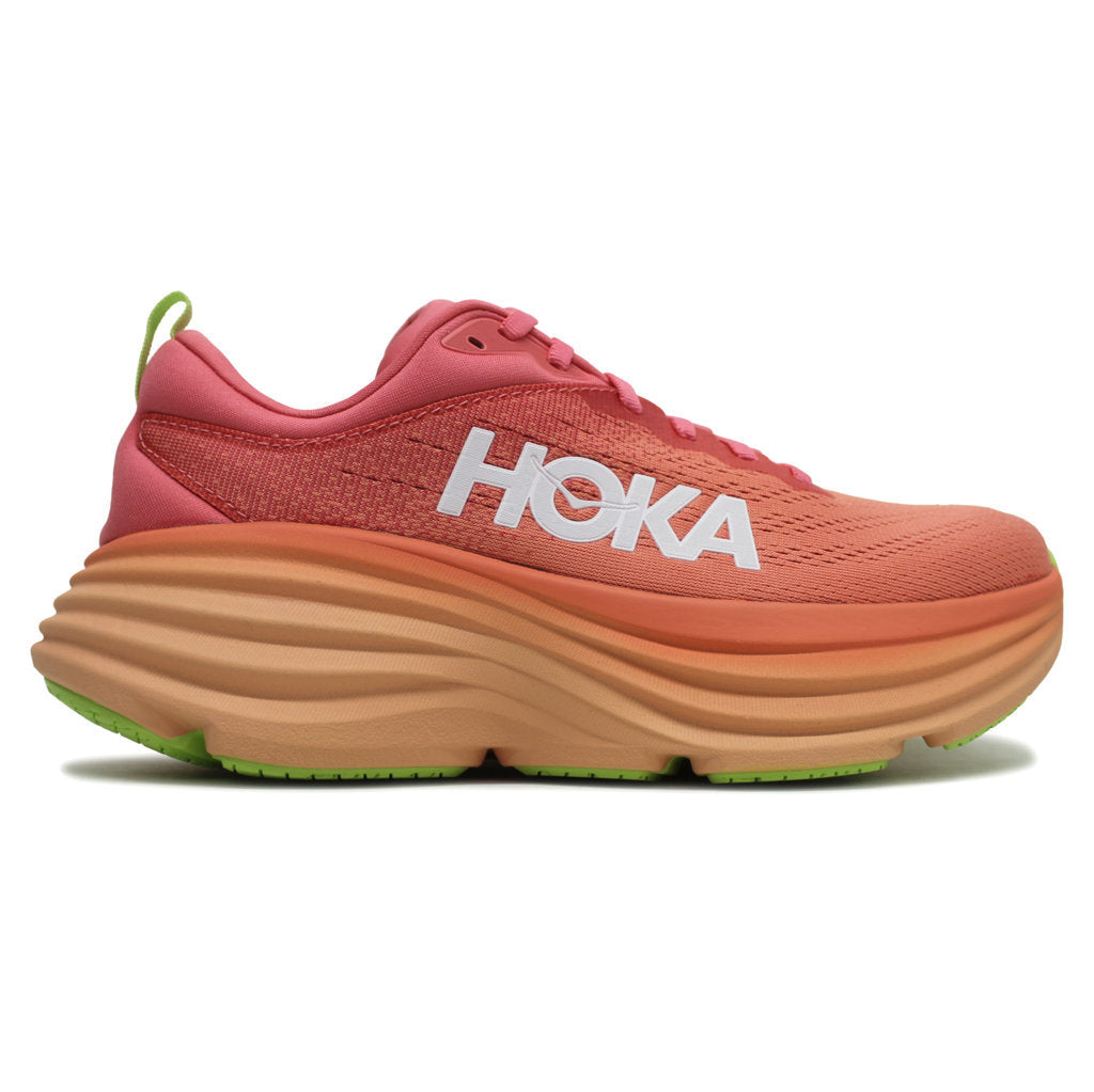 Hoka Bondi 8 Textile Women's Running Shoes#color_coral papaya