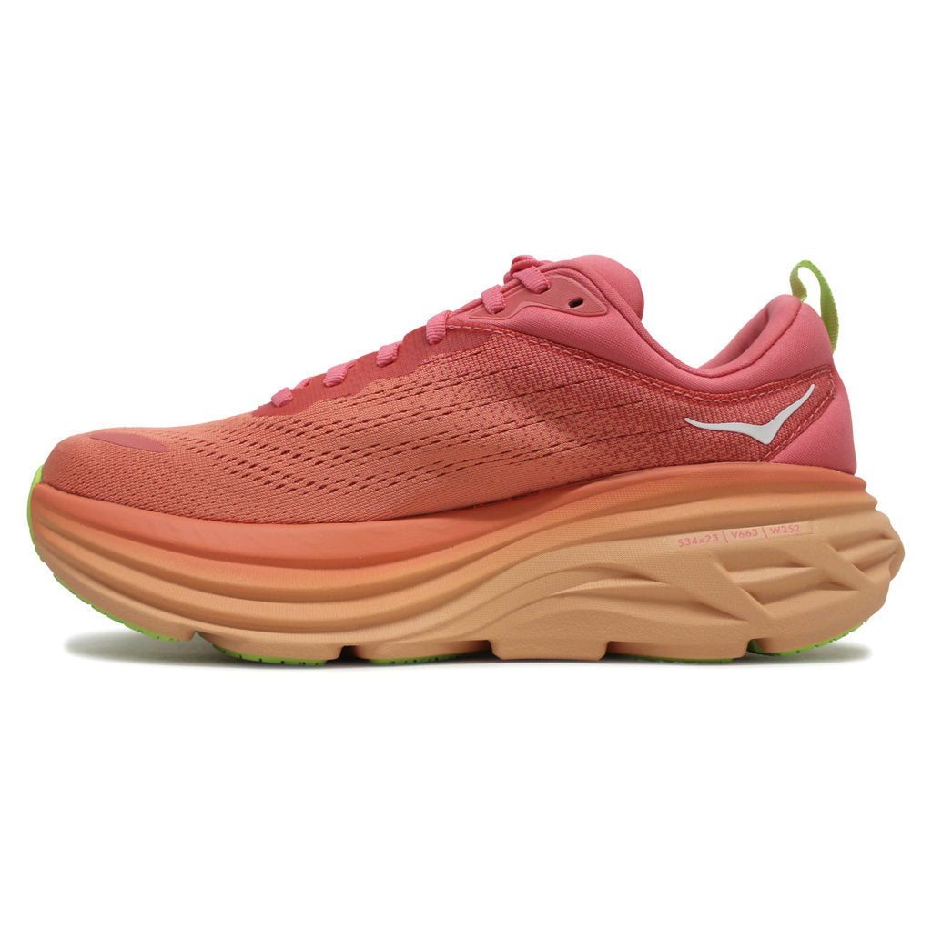 Hoka Bondi 8 Textile Women's Running Shoes#color_coral papaya