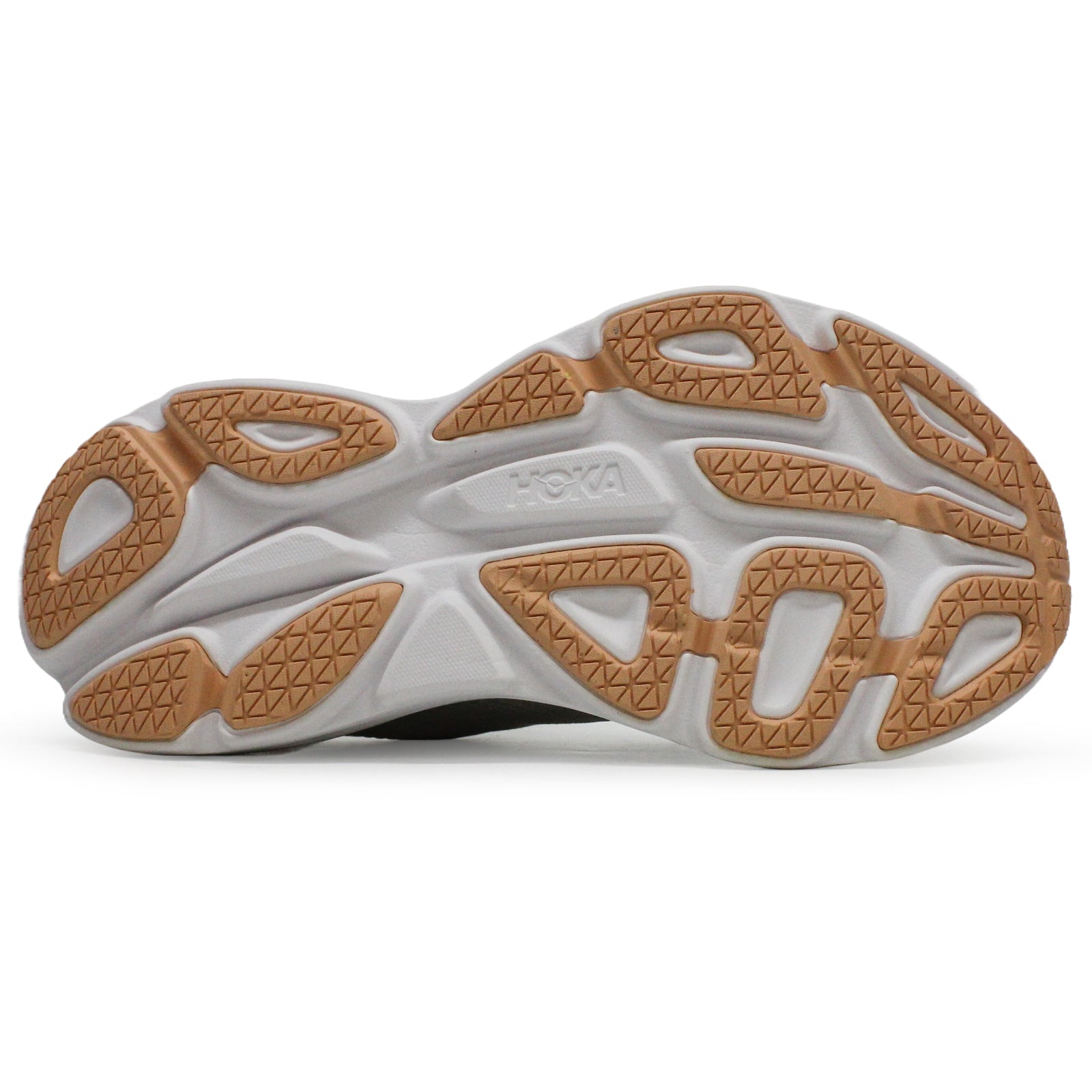 Hoka Bondi 8 Textile Women's Running Shoes#color_white cantaloupe