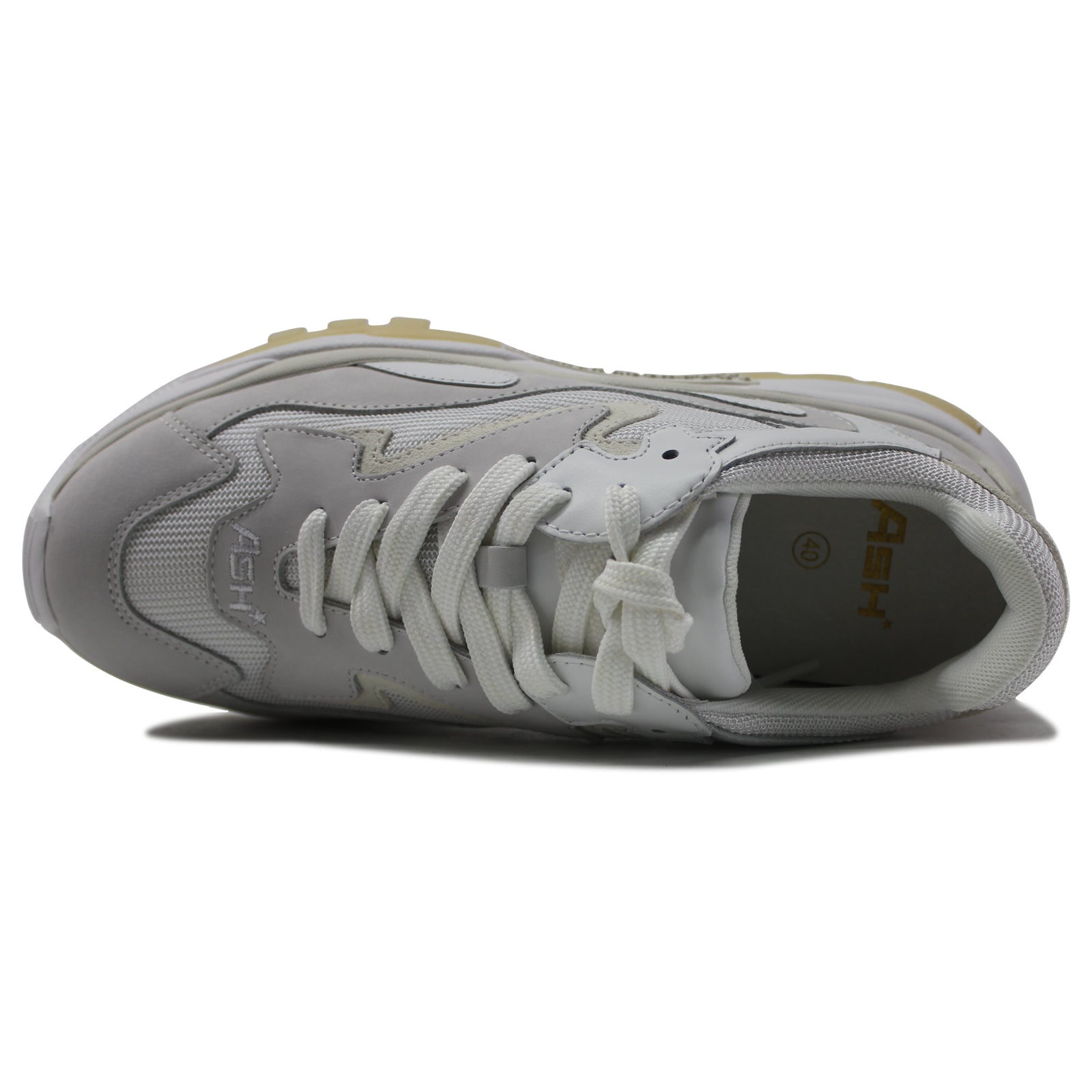 Ash Addict Nubuck Mesh Women's Low Top White White Sneakers