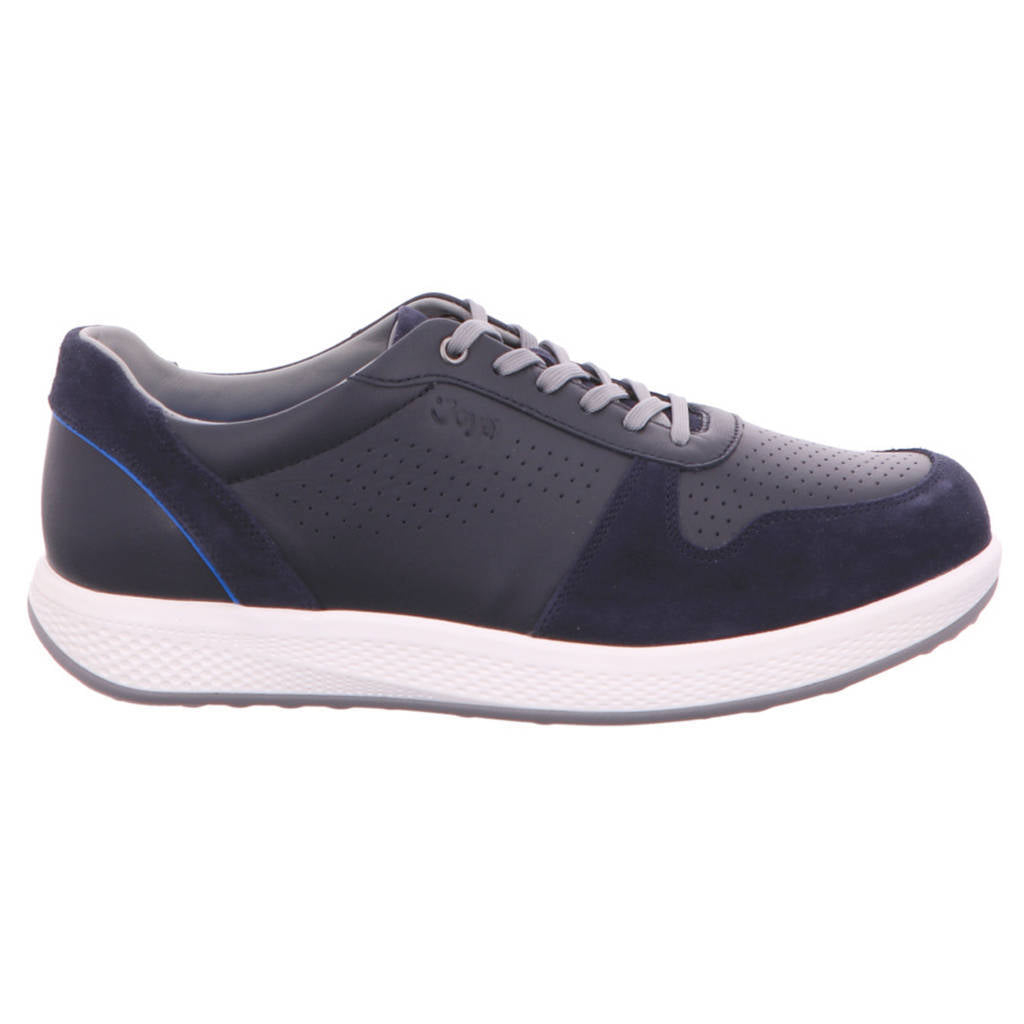 Joya Sven Leather Mens Sneakers#color_dark blue