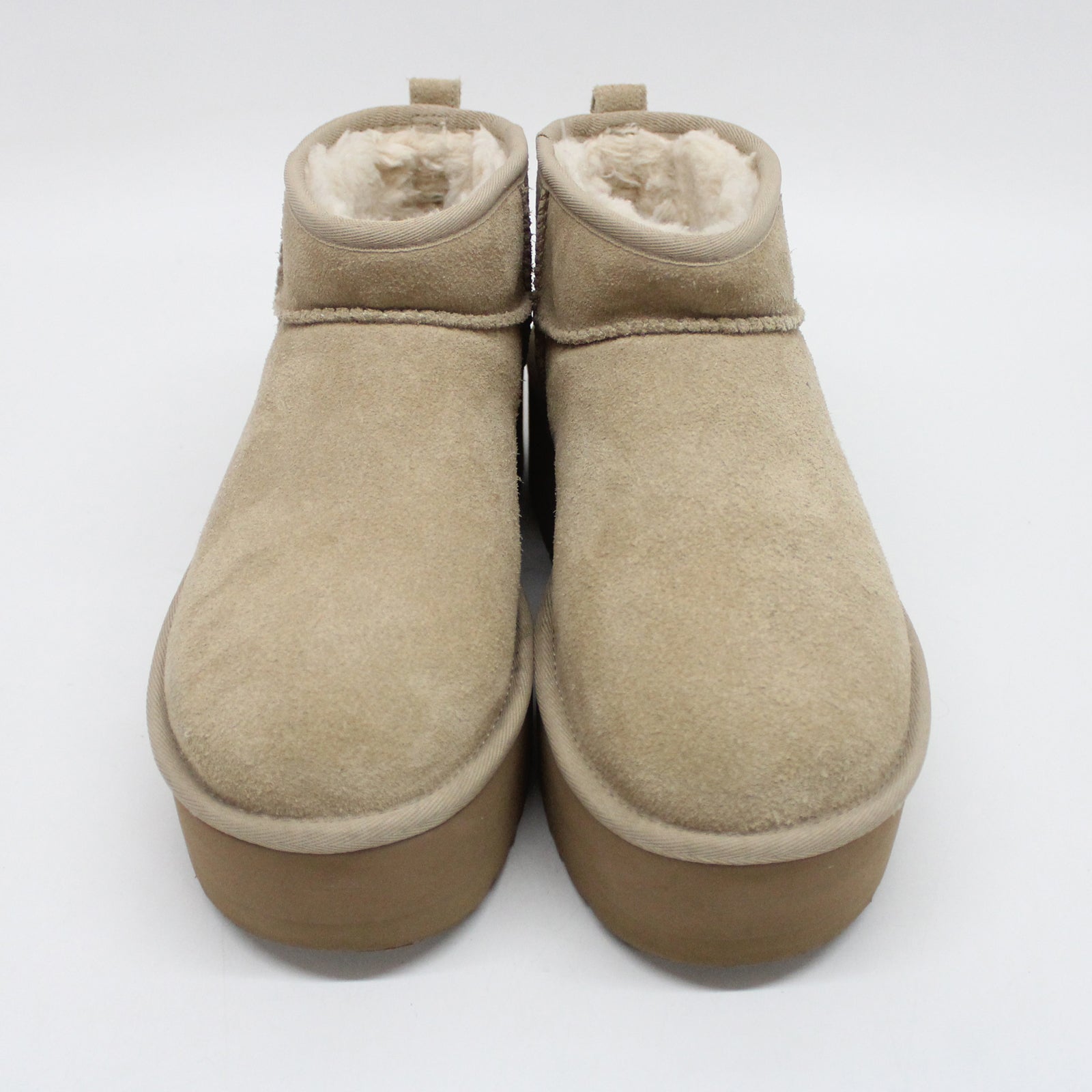 Ugg Classic Ultra Mini Platform 1135092-SAN Suede Womens Boots - Sand - 40#color_sand