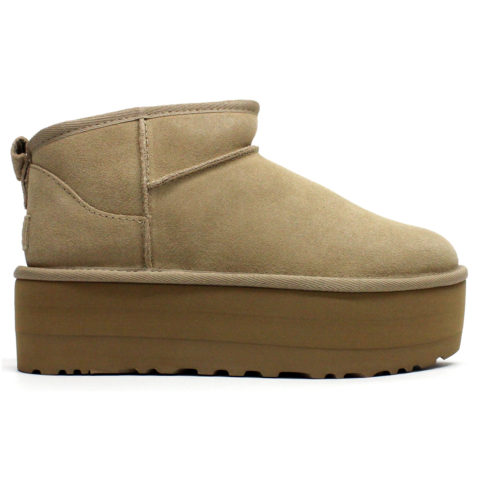 Ugg Classic Ultra Mini Platform 1135092-SAN Suede Womens Boots - Sand - 40#color_sand