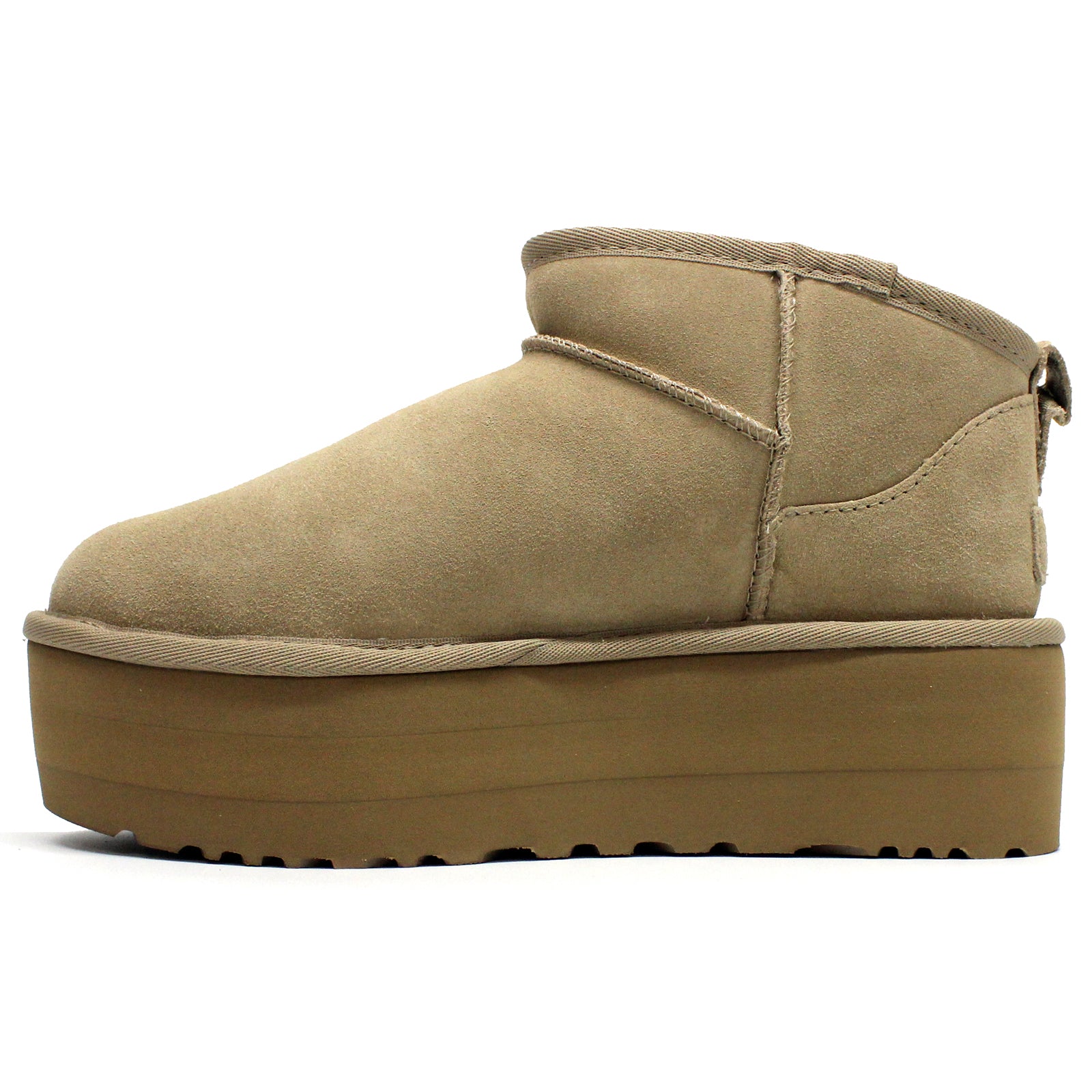 Ugg Classic Ultra Mini Platform 1135092-SAN Suede Womens Boots - Sand - 40#color_sand