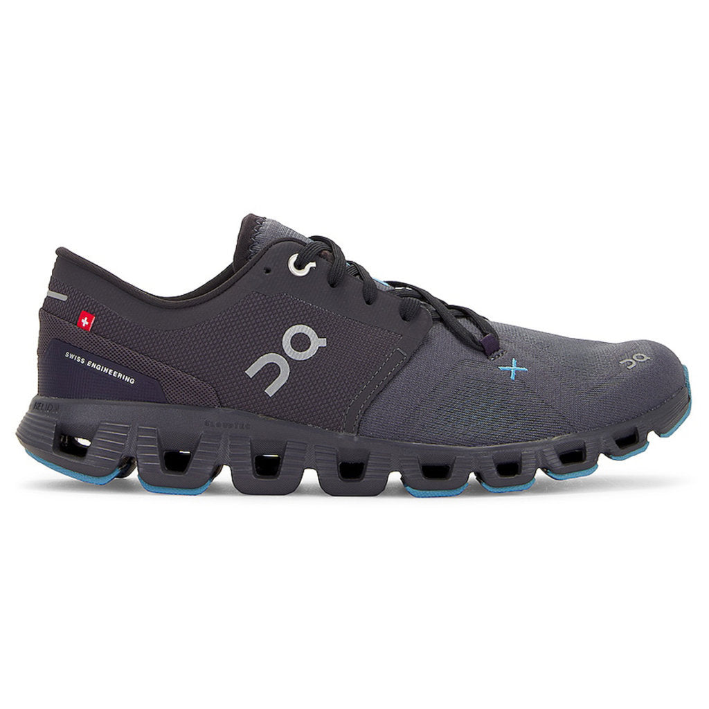 On Cloud X 3 Textile Men's Running Shoes#color_eclipse magnet
