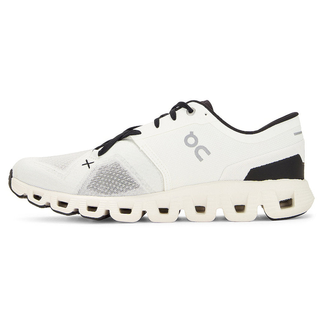 On Cloud X 3 Textile Synthetic Mens Sneakers#color_ivory black