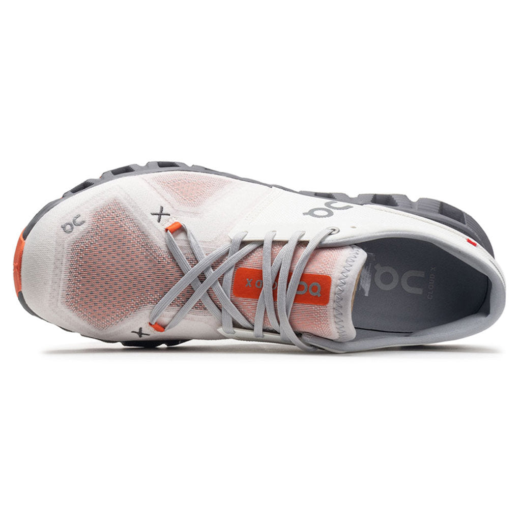 On Cloud X 3 Textile Men's Running Shoes#color_ivory alloy