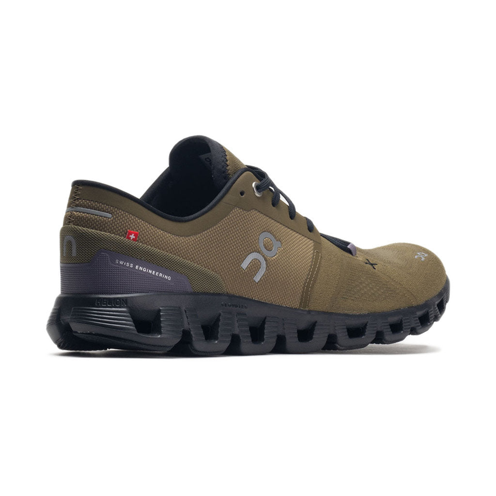 On Cloud X 3 Textile Men's Running Shoes#color_hunter black