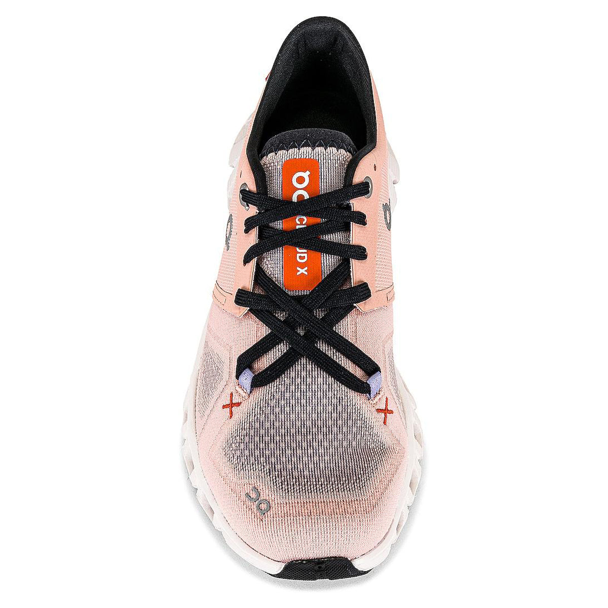 On Cloud X 3 Textile Synthetic Womens Trainers#color_rose sand