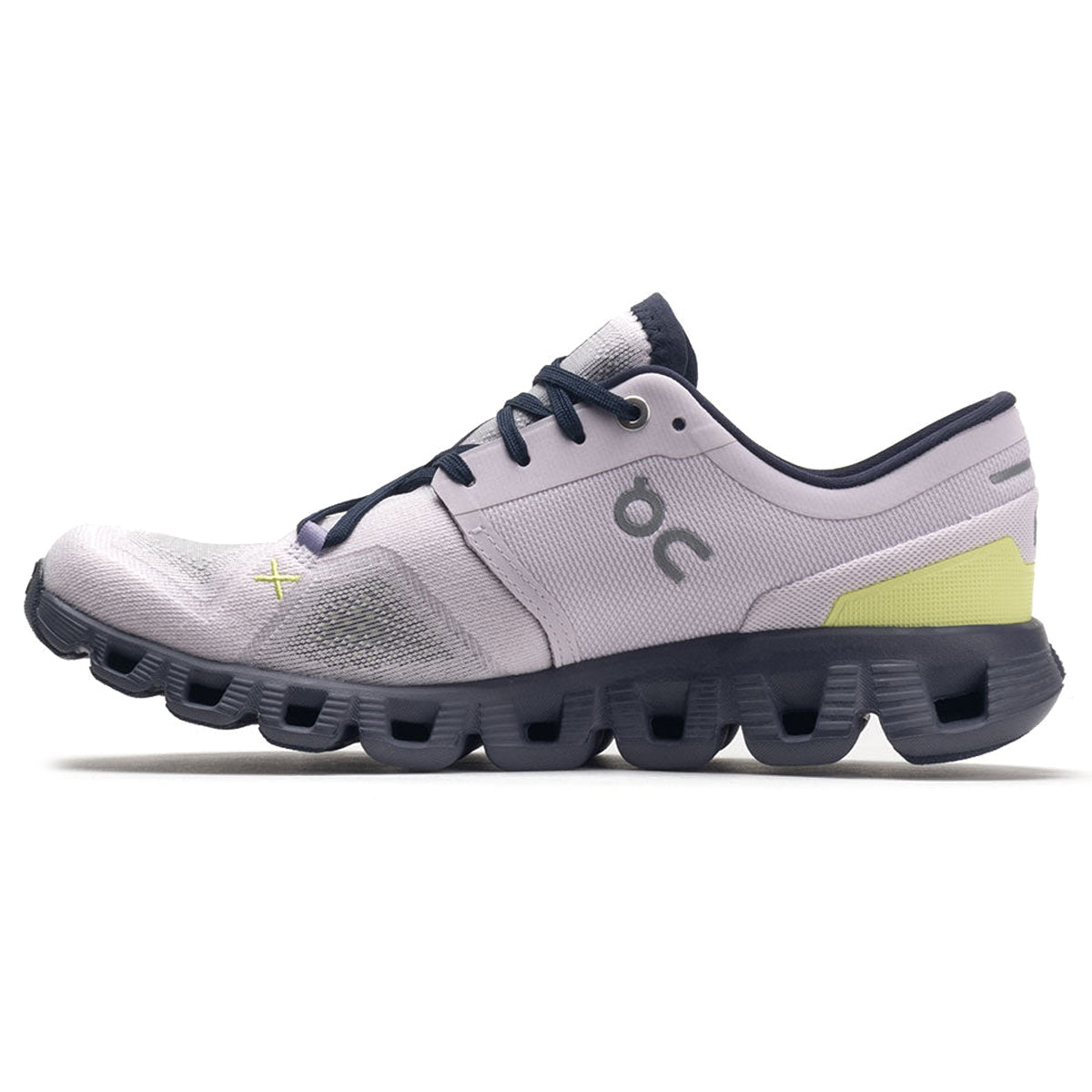 On Cloud X 3 Textile Synthetic Womens Trainers#color_orchid iron