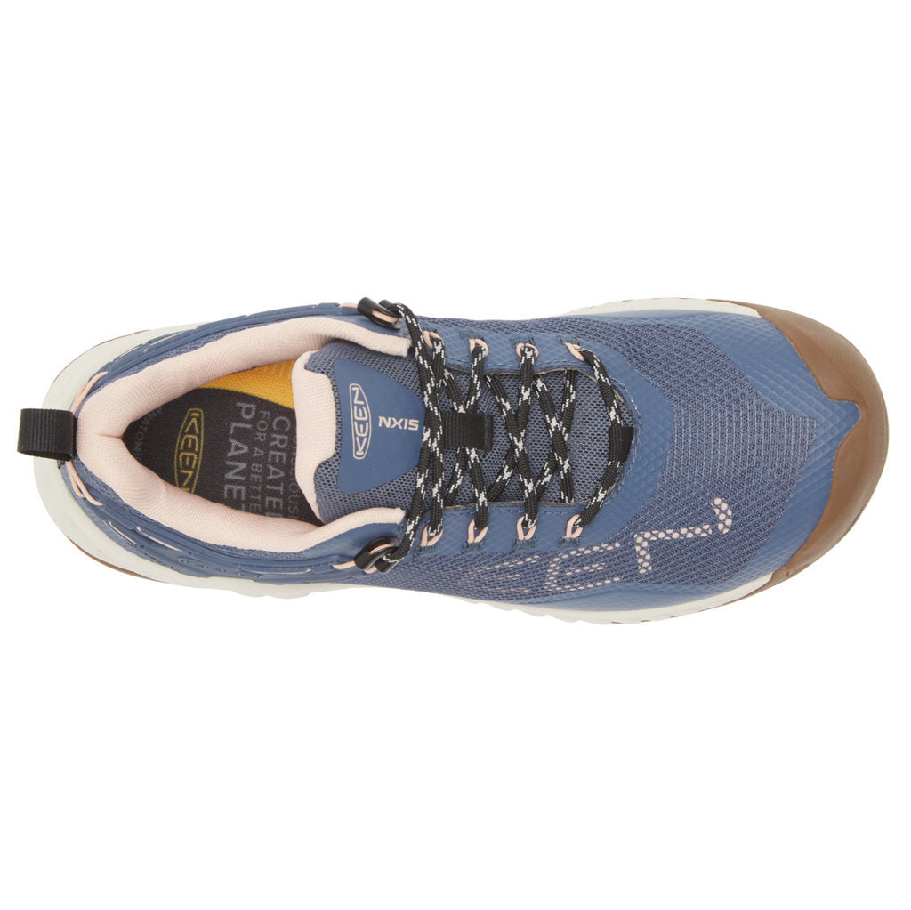 Keen Nxis Evo Textile Synthetic Womens Trainers#color_vintage indigo peachy keen