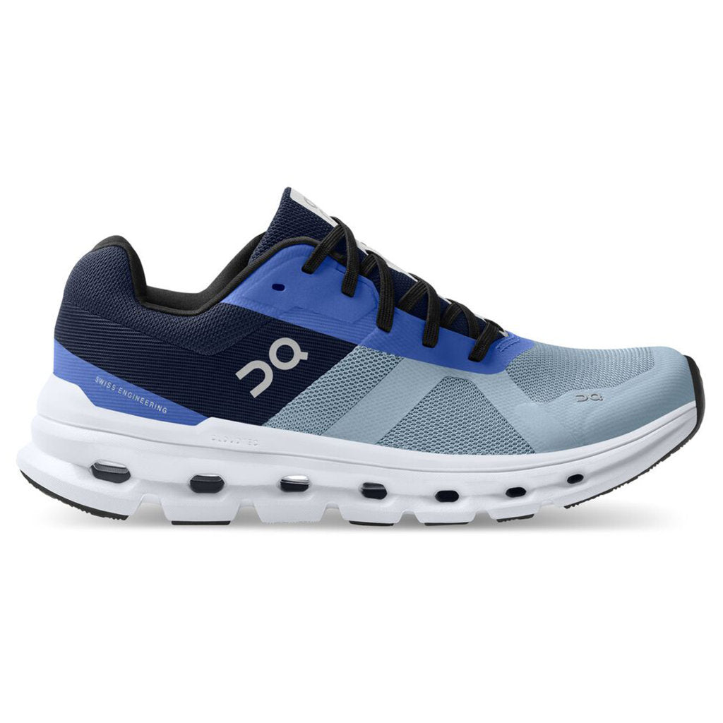 On Running Cloudrunner Textile Men's Low-Top Sneakers#color_metal midnight