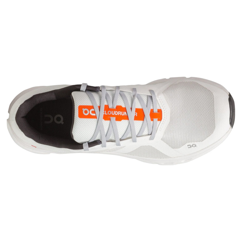 On Running Cloudrunner Textile Men's Low-Top Sneakers#color_undyed white flame