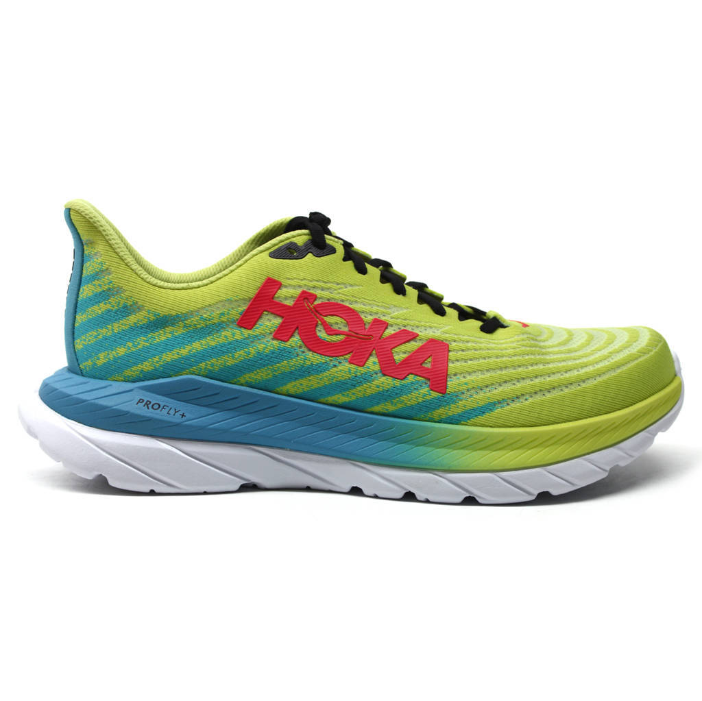 Hoka Mach 5 Mesh Women's Running Shoes#color_evening primrose scuba blue