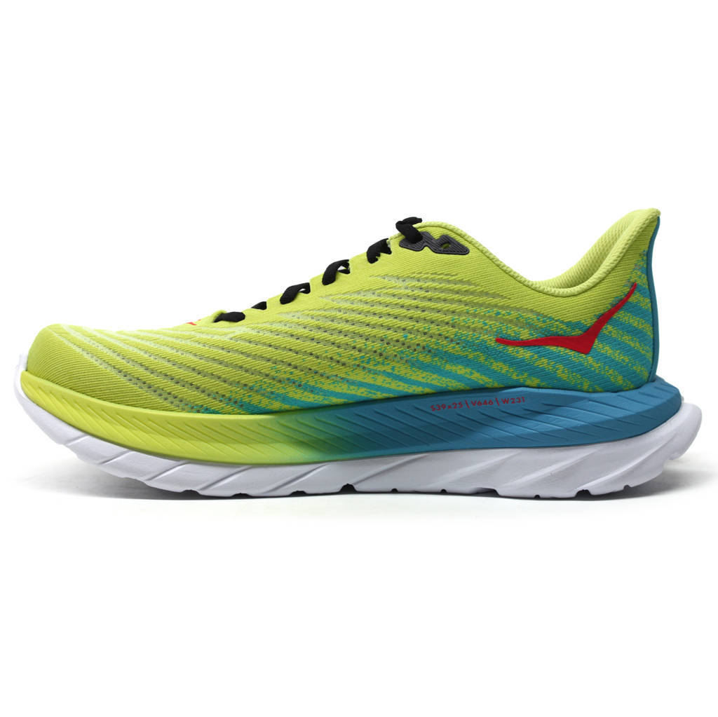 Hoka Mach 5 Mesh Women's Running Shoes#color_evening primrose scuba blue