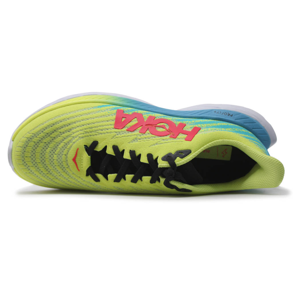 Hoka Mach 5 Mesh Women's Running Shoes#color_evening primrose scuba blue