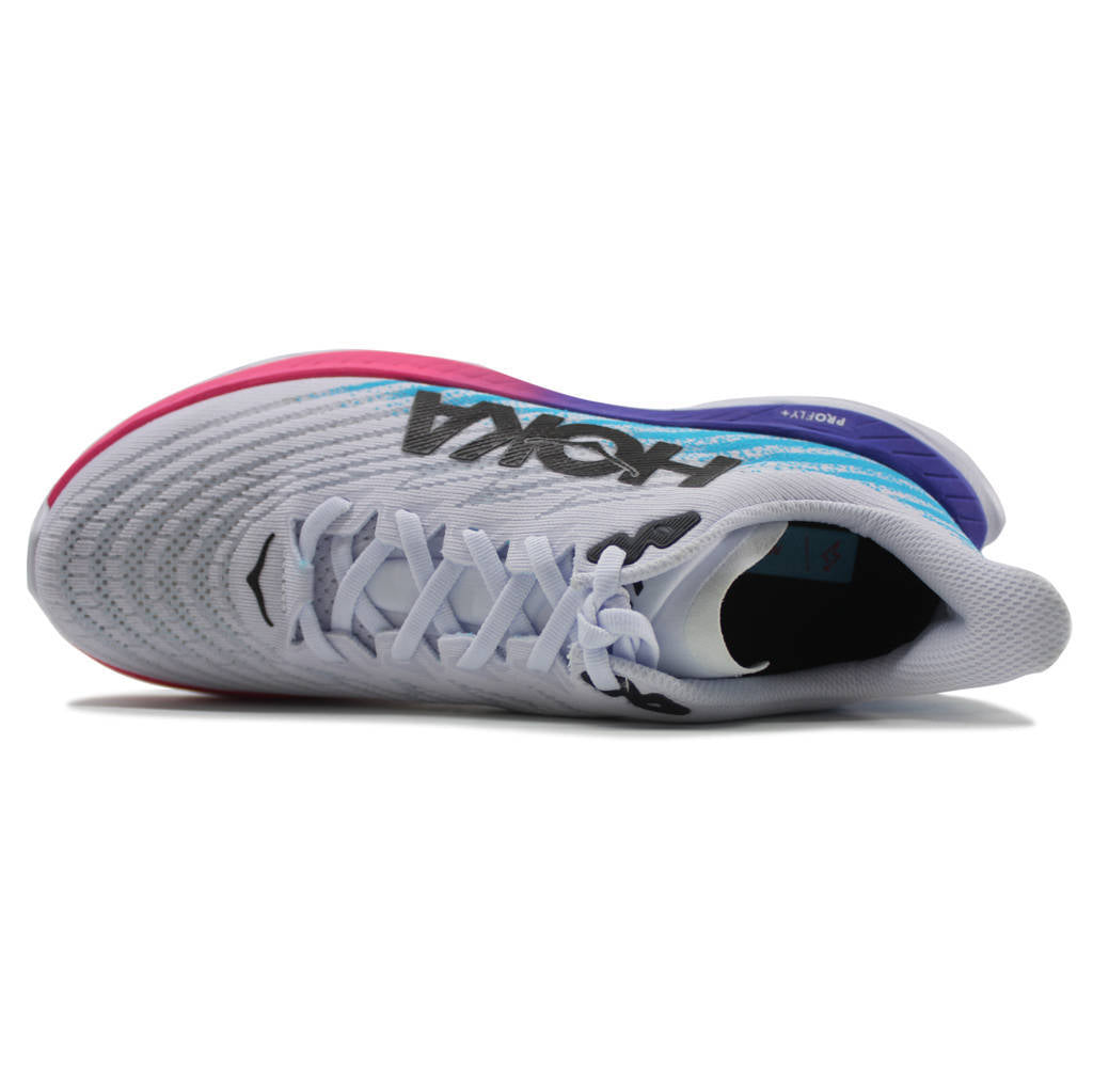 Hoka Mach 5 Mesh Women's Running Shoes#color_white scuba blue