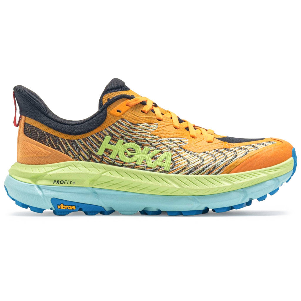 Hoka Mafate Speed 4 Mesh Men's Running Shoes#color_solar flare lettuce