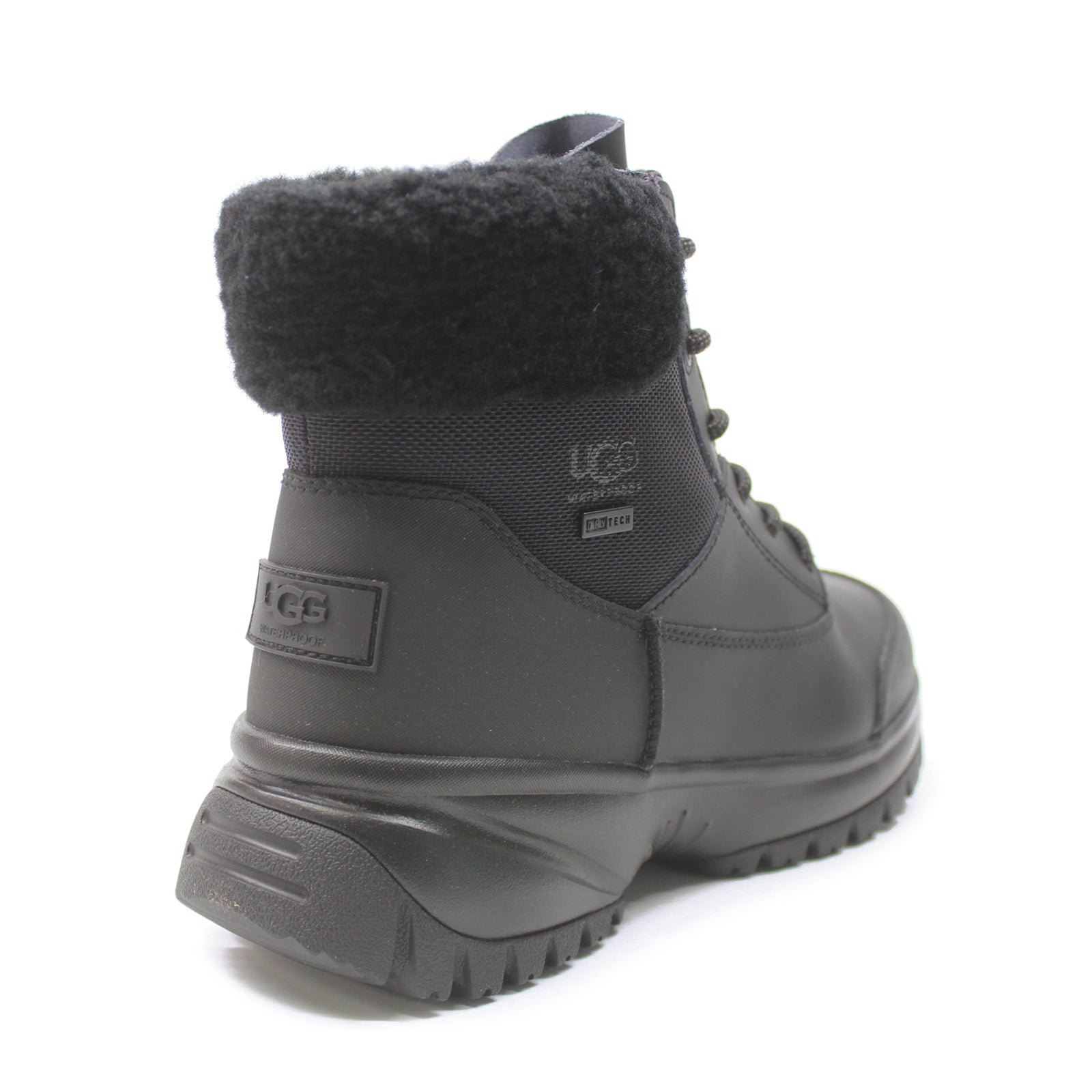 Ugg Yose Fluff V2 Textile Synthetic Women's Ankle Black Boots
