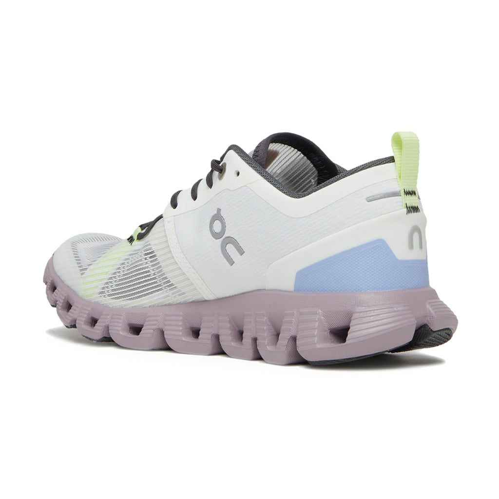 On Running Cloud X 3 Shift Textile Women's Low-Top Sneakers#color_white heron