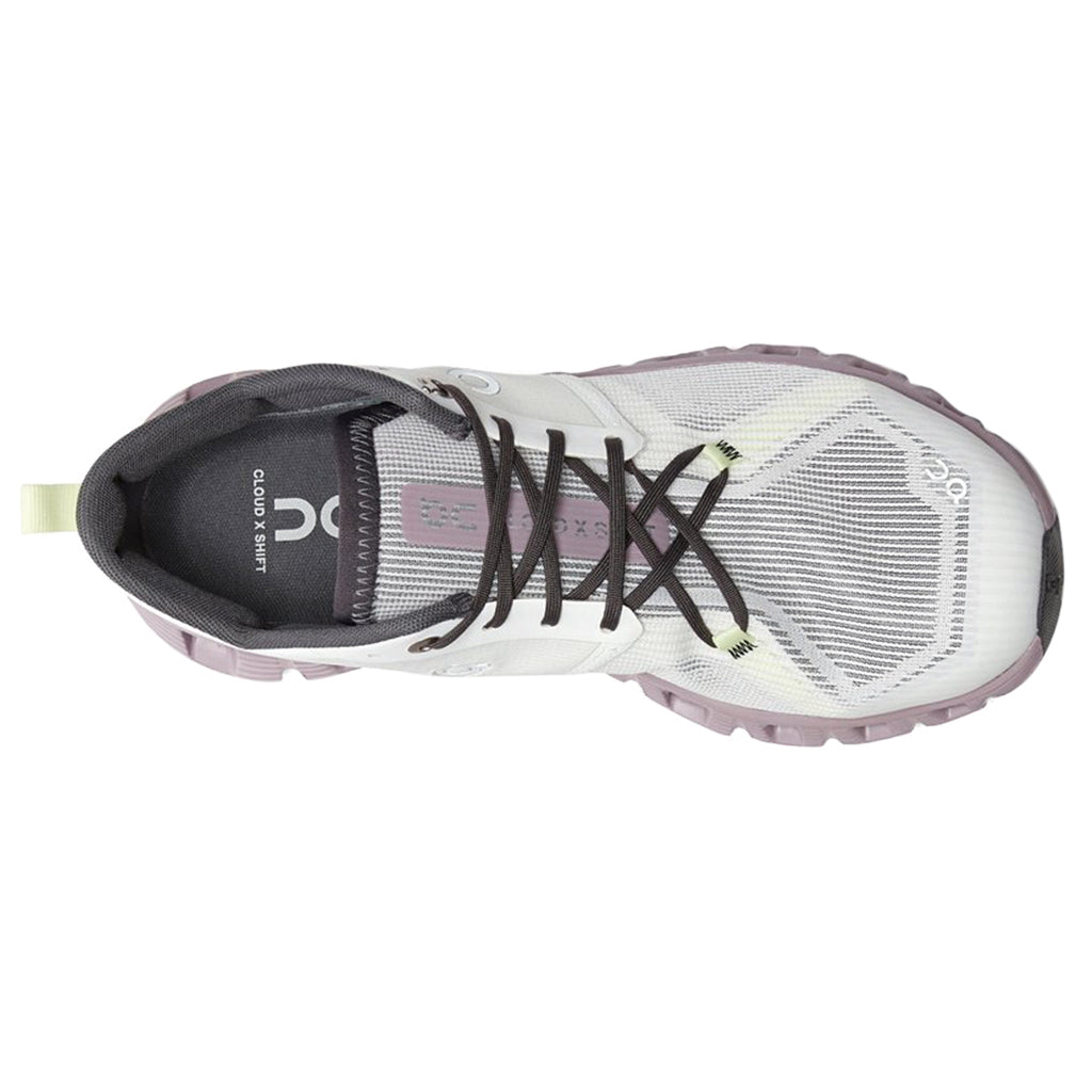 On Running Cloud X 3 Shift Textile Women's Low-Top Sneakers#color_white heron