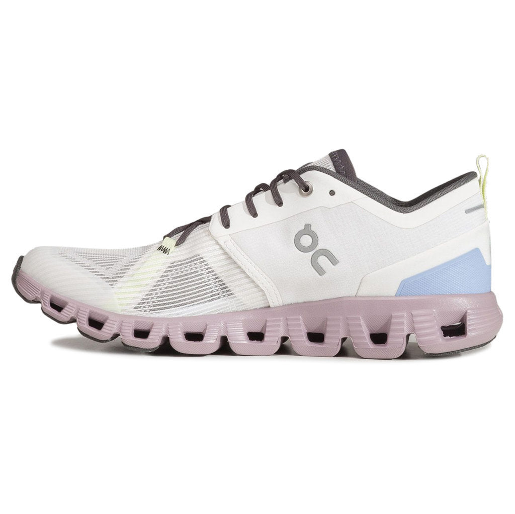 On Running Cloud X 3 Shift Textile Women's Low-Top Sneakers#color_undyed  white heron