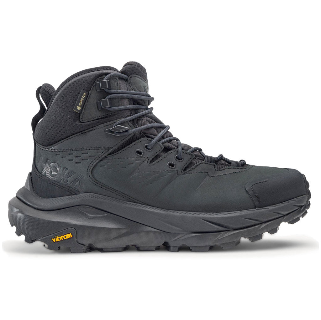 Hoka One One Kaha 2 GTX Leather Nubuck Mens Boots#color_black black