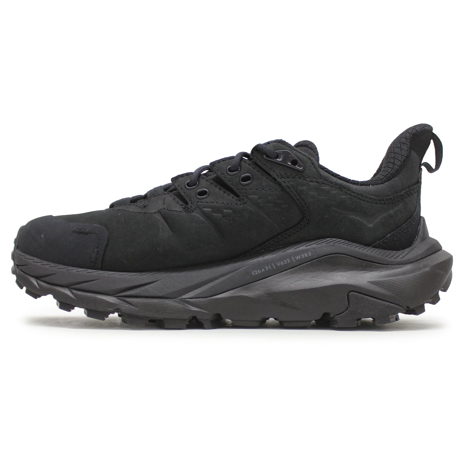 Hoka Kaha 2 Low GTX Leather Synthetic Womens Trainers#color_black black