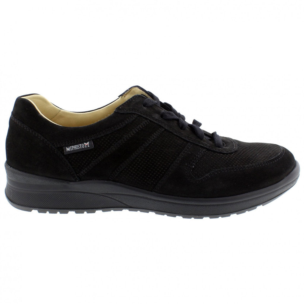 Mephisto Rebeca Perf Nubuck Womens Sneakers#color_black