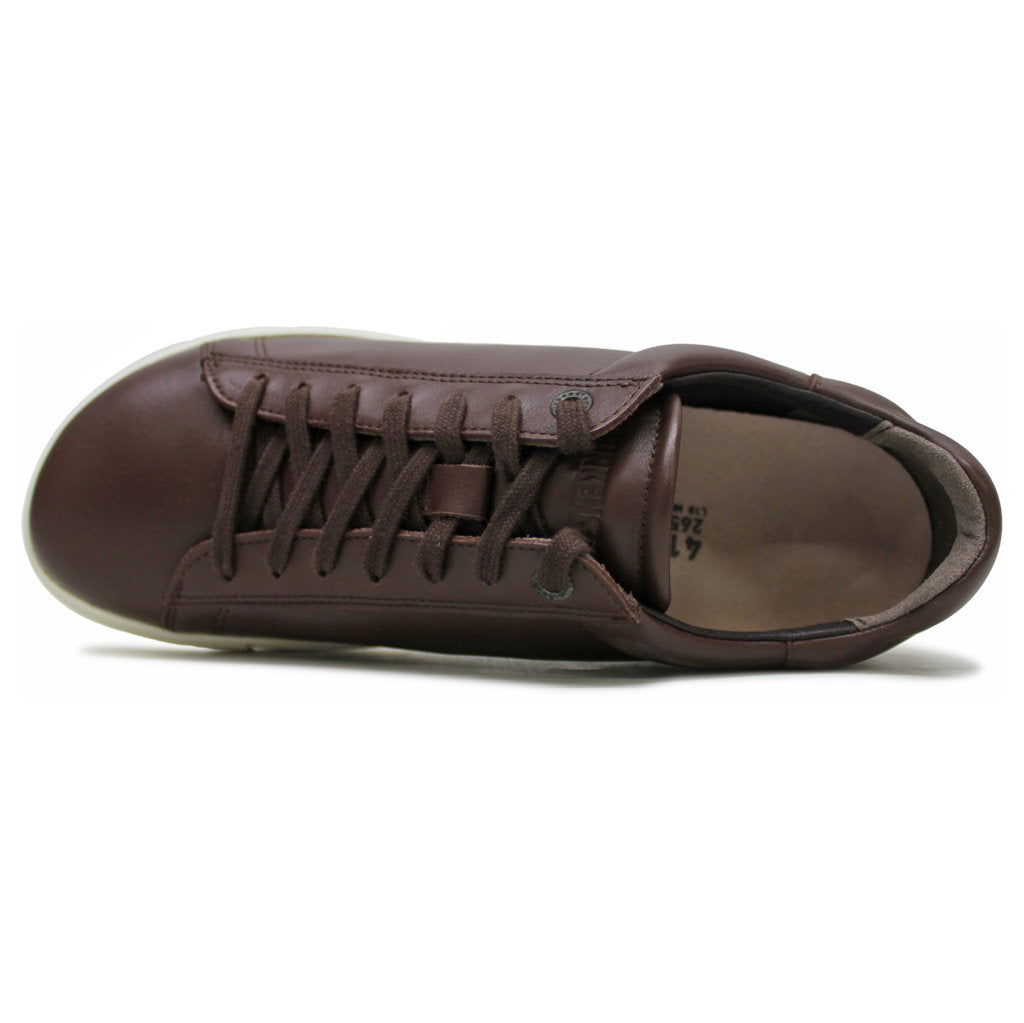 Birkenstock Bend Low Leather Unisex Sneakers#color_roast