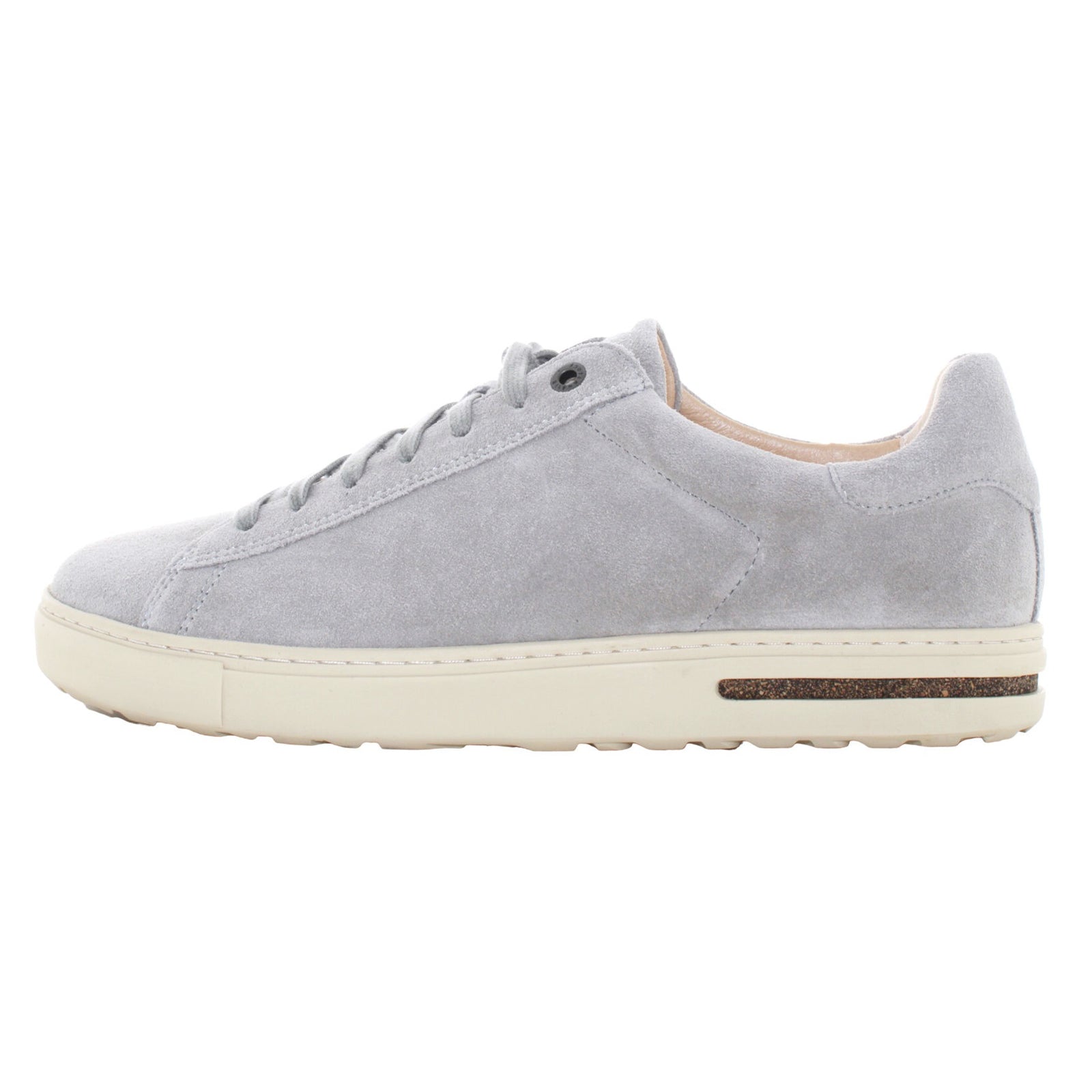 Birkenstock Bend Low Suede Leather Unisex Trainers#color_stone coin
