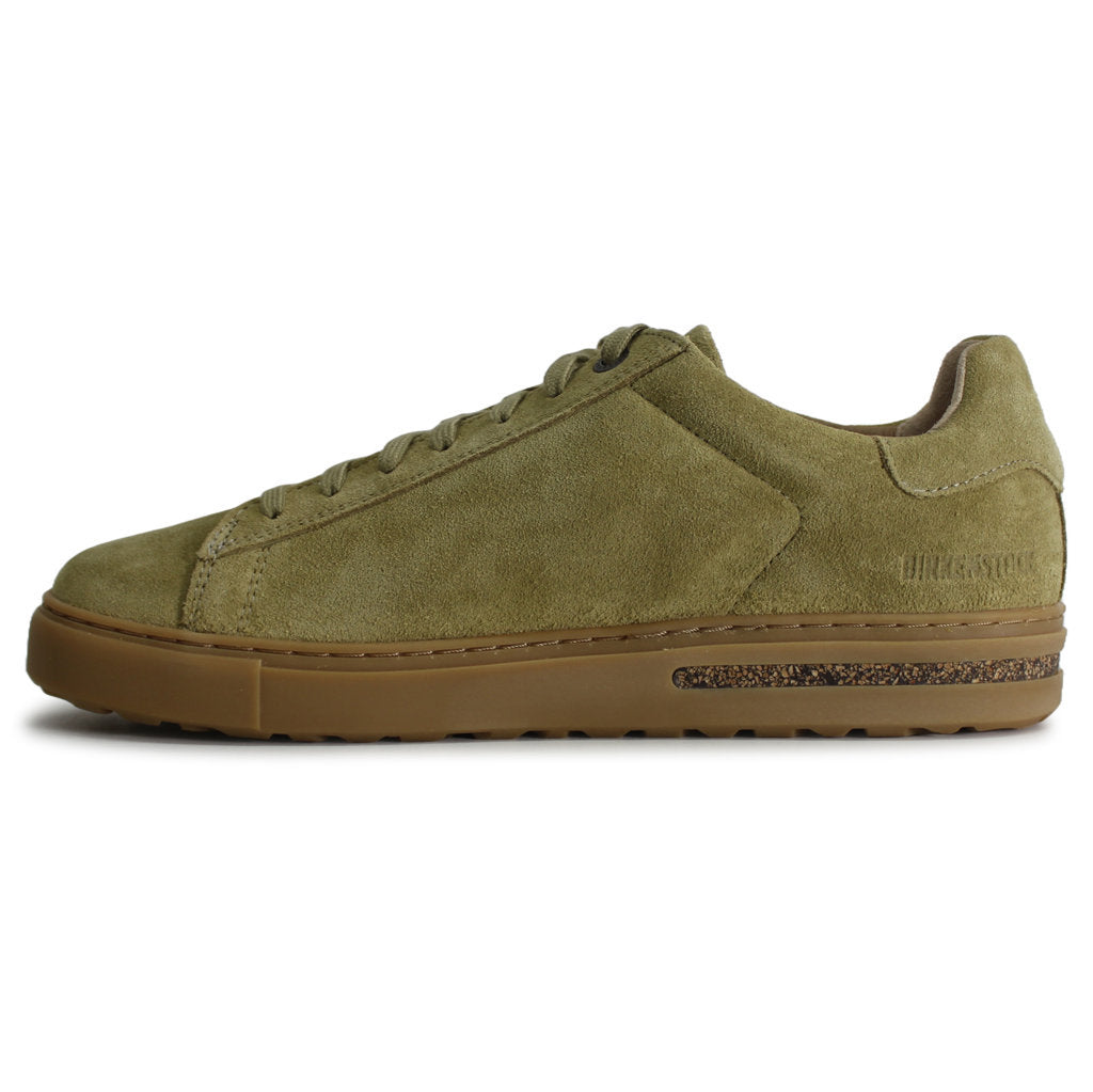 Birkenstock Bend Low Suede Leather Unisex Sneakers#color_khaki