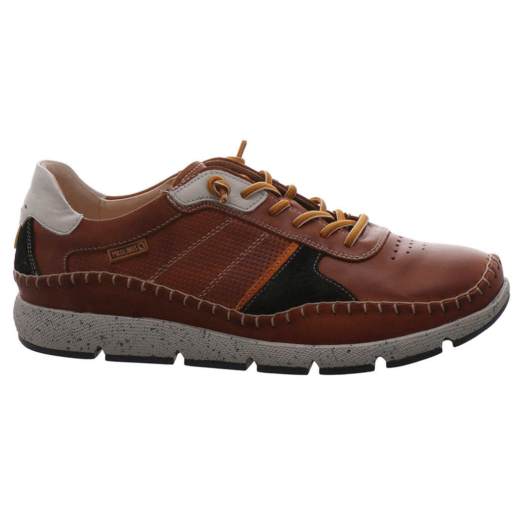 Pikolinos Fuencarral M4U-6113C1 Leather Mens Sneakers#color_cuero