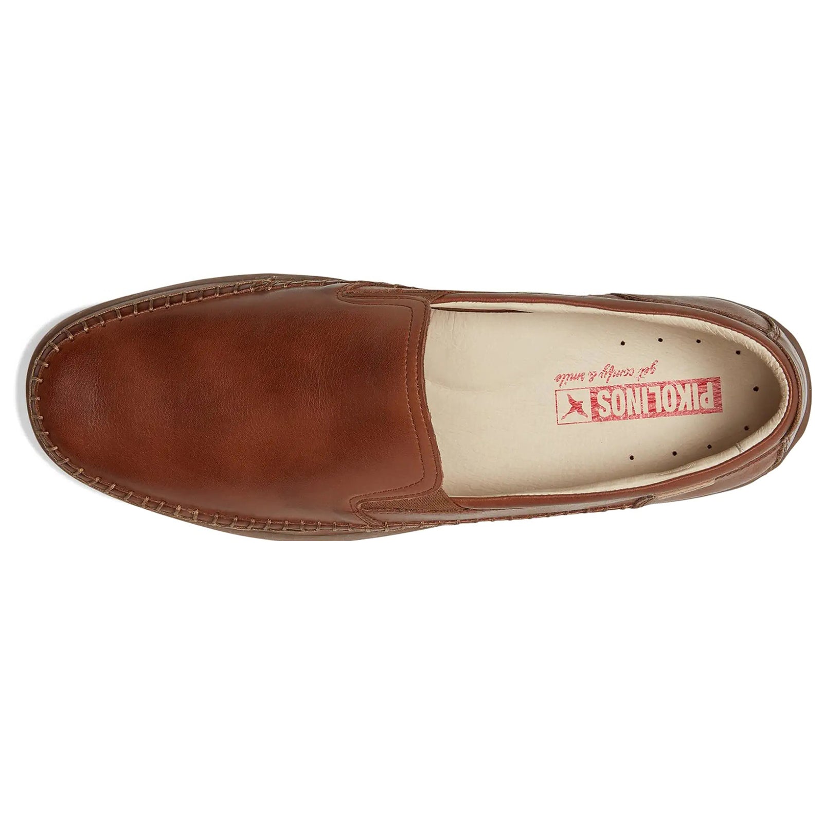 Pikolinos Marbella M9A Leather Mens Shoes#color_cuero