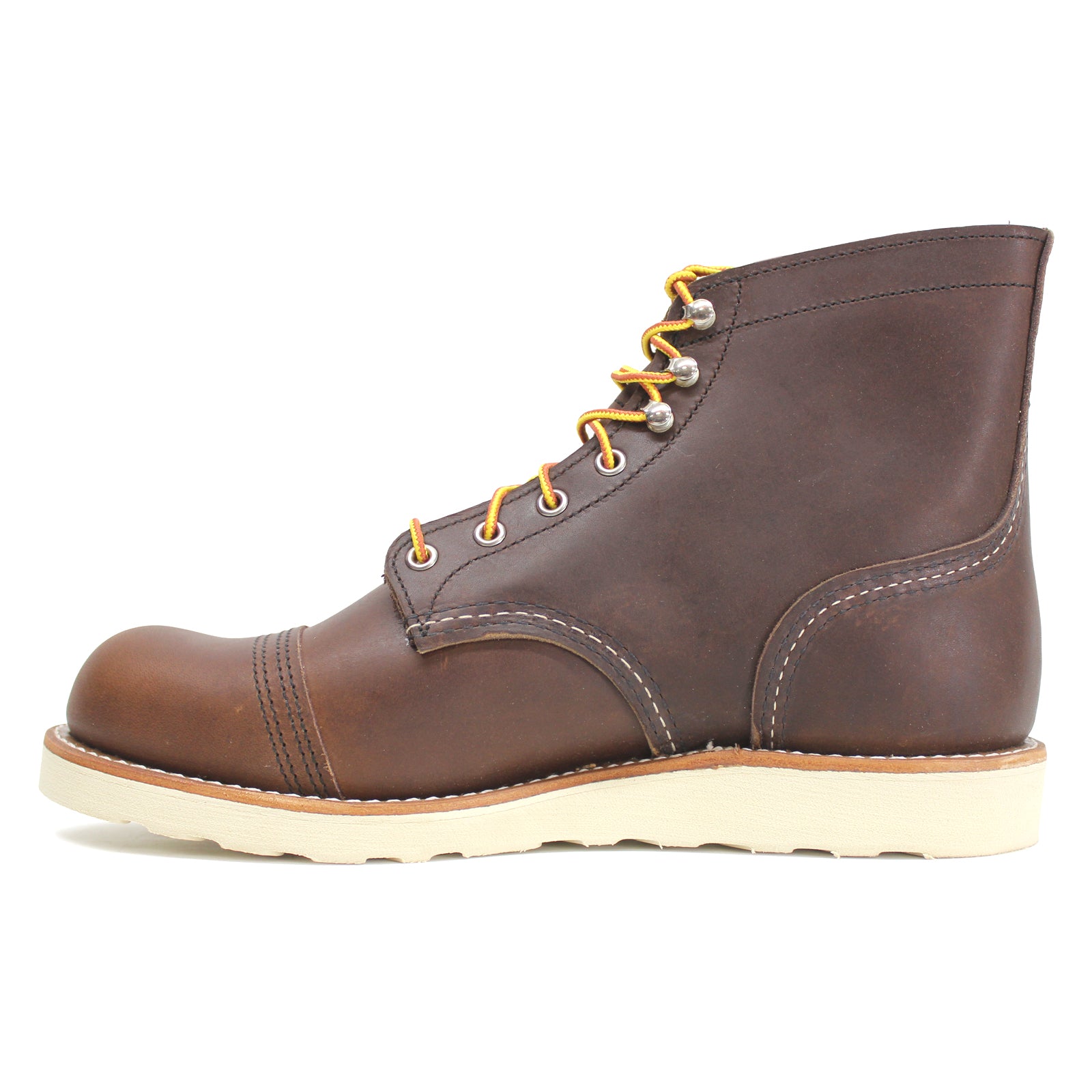 Red Wing Iron Ranger Traction Tred Leather Men's Ankle Boots#color_amber