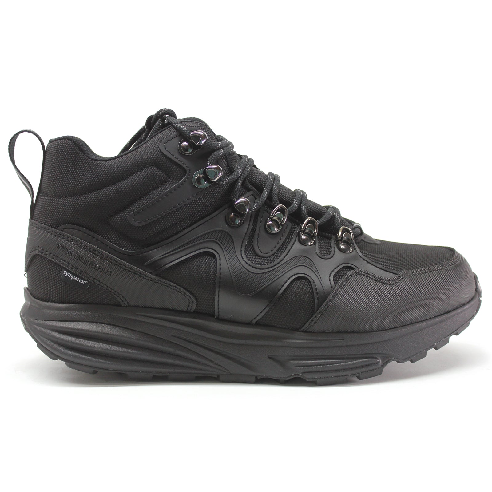 MBT Navada X Sym Textile Synthetic Mens Trainers#color_black black