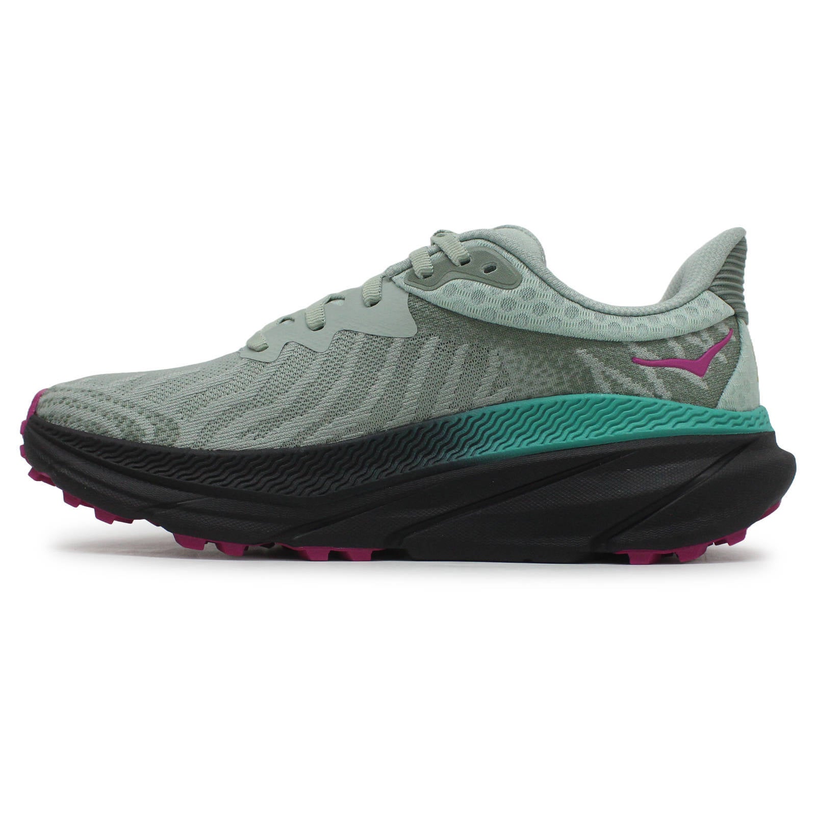 Hoka Challenger ATR 7 Synthetic Textile Women's Running Shoes#color_aloe vera black