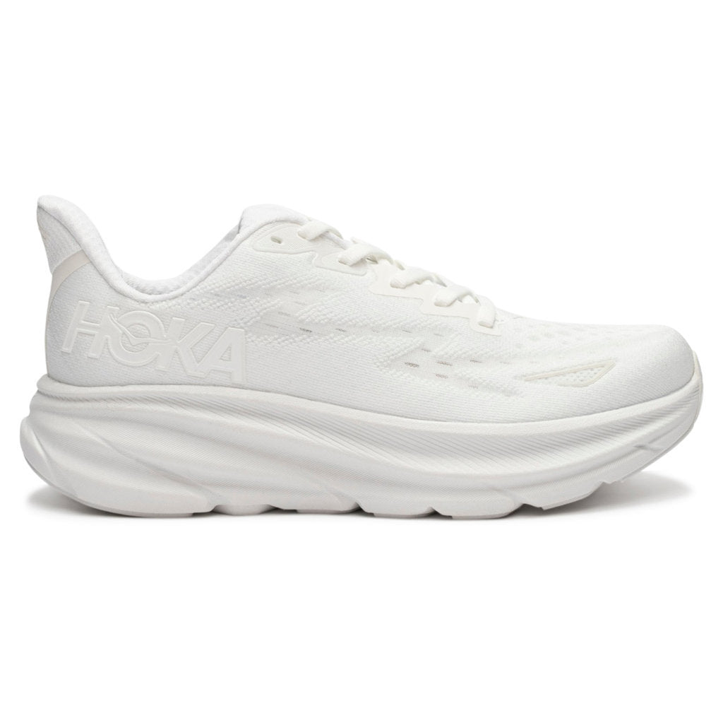 Hoka Clifton 9 Mesh Men's Running Shoes#color_white white