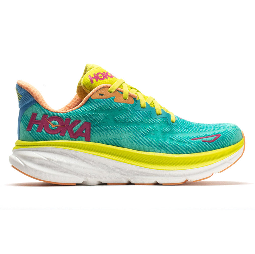 Hoka One One Clifton 9 Textile Mens Sneakers#color_ceramic evening primrose